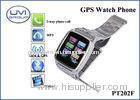 Touch Screen Real Time Tracking Watch Phone, Personal GPS Trackers with 1.3MP Camera + Bluetooth + F