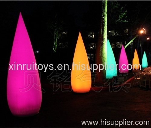Colorful Inflatable Decoration Lighting Cone