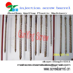 Well done screw barrel for injection machine