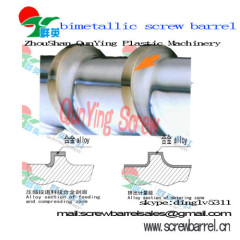 Alloy material bimetallic barrels and screw with grade A B C
