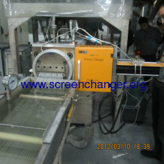plate type-continuous hydraulic screen changer for plastic foaming extruder