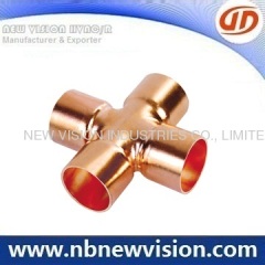 Copper Pipe Fitting - Cross