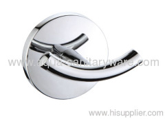 Round Zinc Alloy Bathroom Double Hooks