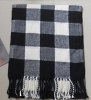 Polyester throw, acrylic blanket