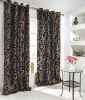 flocking taffeta window curtain