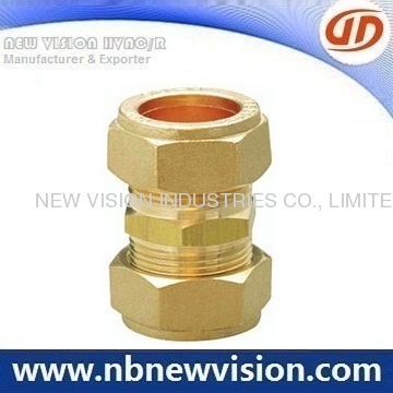 Machined Brass Fitting with Flare Nut
