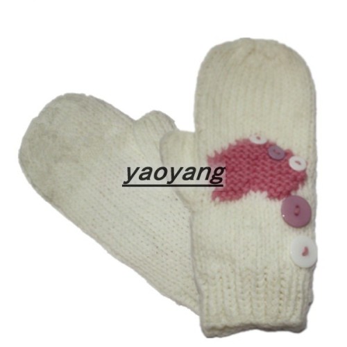 lovely style and comfortable kids acrylic gloves