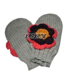 good style and high quality kids winter acrylic mittens