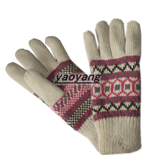 good quality and new style ladies acrylic gloves