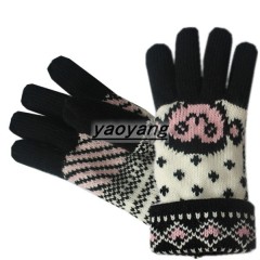 high quality and best price ladies fashion knitted gloves