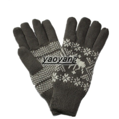 warm style and high quality men winter knitted gloves