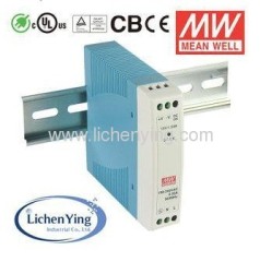 MeanWell 24W 1A 24V Single Output Industrial DIN Rail Power Supply MDR-20-24 UL CB CE TUV