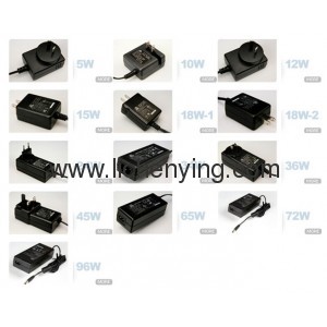 AC/DC power adaptor full range from 3W-100W CE UL CB ROHS approval