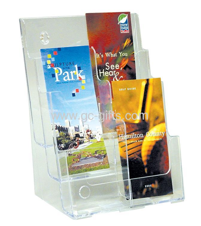 Counter / Wall clear plastic brochure holder