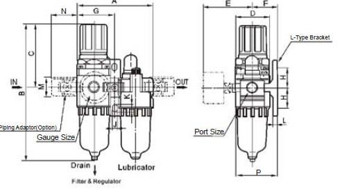 AC4010 SMC AIR FRL source treatment units pneumatic tools air tools air tube pu tube fitting 