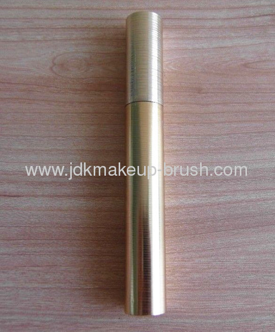 Golden cosmetic mascara tube 