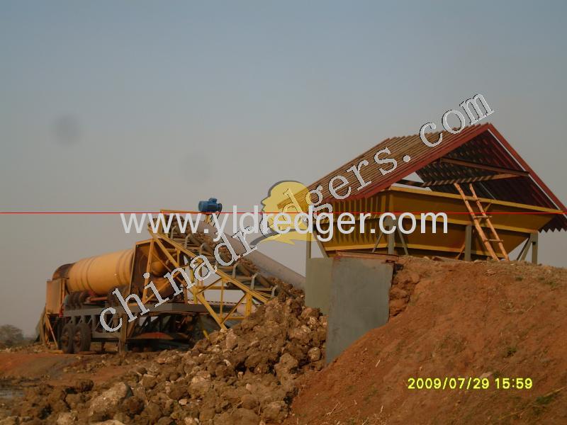 Mobile gold and diamond wash plant