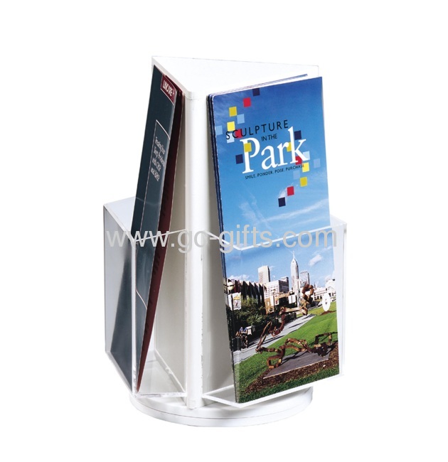 Counter clear acrylic pamphlets display holder