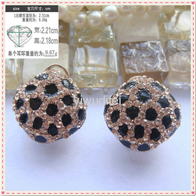 fashion imitation jewelry earring with diamond 2013 new design