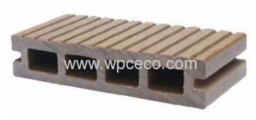 125X23mm waterproofing Wood Plastic Composite Outdoor Hollow Decking