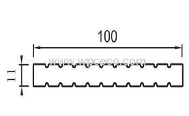 100X11mm Best price WPC solid flooring