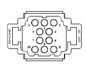 HEE series 10 poles Heavy Duty Connector Insert