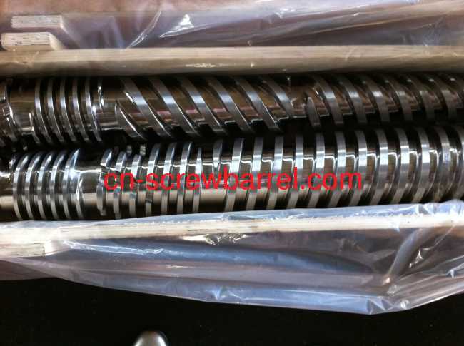 Ni-base bimetallic screw for PP.PE,PVC extrusion machine