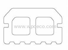 50X28mm WPC Keel for decking