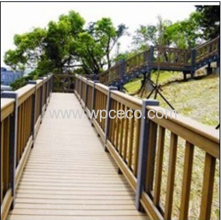 Beautiful Garden wpc outdoor rail fence