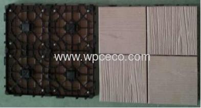 Wood Plastic Composite Outdoor DIY Flooring