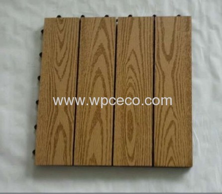 Easy Installation WPC Interlocking Decking Tiles WPC DIY Decking