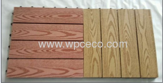 Easy Installation WPC Interlocking Decking Tiles WPC DIY Decking