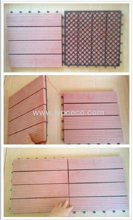Environmentally friendly Wood-Plastic Composite DIY Flooring