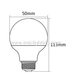 6W LED bulb with plastic body