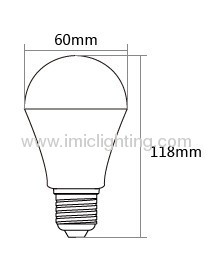 6W Aluminium LED bulb 