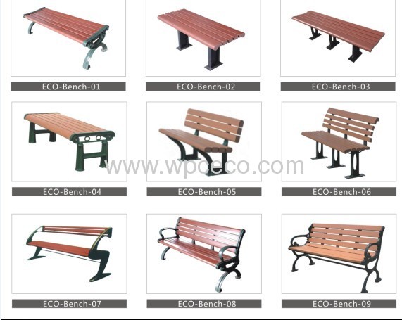 Outdoor Wpc Bench with Long Lifetime 