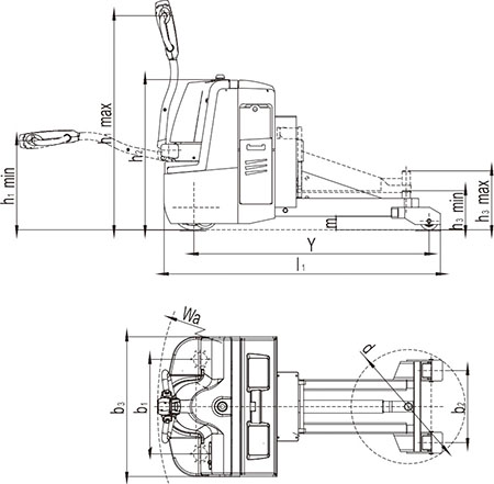 2500KG Pedestrian Tow Tractor QDD25W