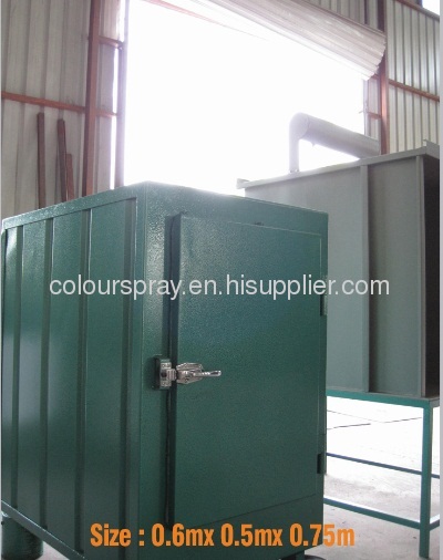 Electrical powder curing oven