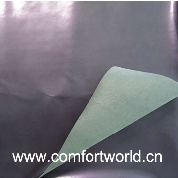 Pu Shoe Leather With Suede Fabric