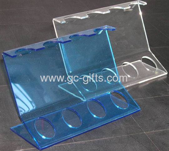 Transparent plastic gifts display stand