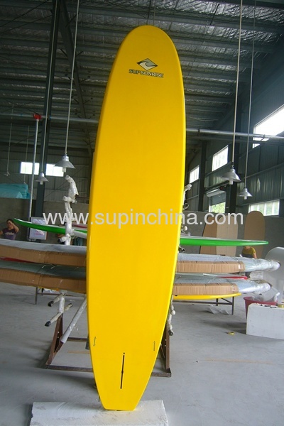 Yellow color design stand up paddle board