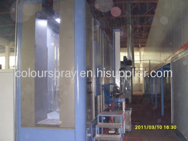 Powder Spray Booth with Recovery Systems 