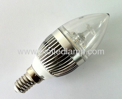 3W High Power led candle bulb E14 base high power led 