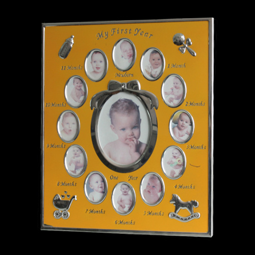 Baby first year Simple Design Mini Metal Photo Frames