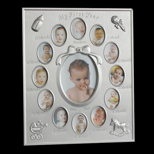 Baby first year Simple Design Mini Metal Photo Frames