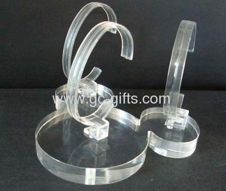 Acrylic makeup display stand with mirror