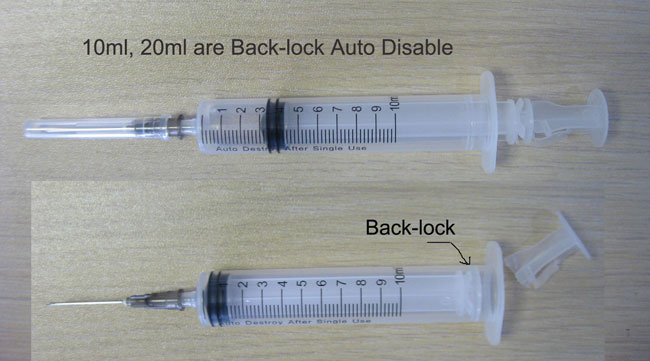 Auto Disable Safety Syringe