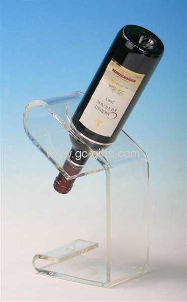 Plastic wine display holder