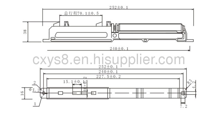 sliding door soft closing system YDP-0563A