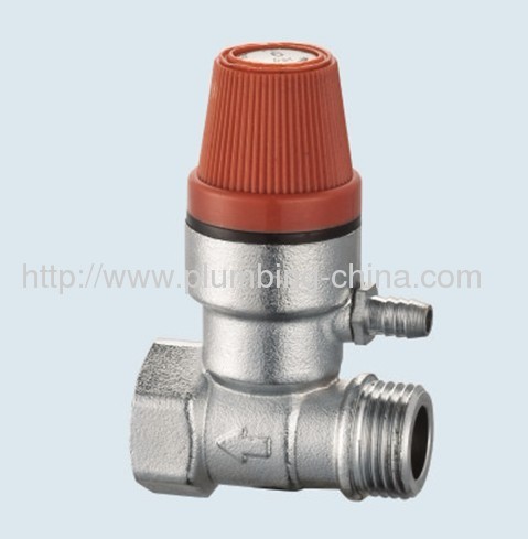 J-202 temperature and pressure brass safety valve